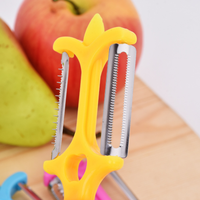 Stainless steel multi-functional grater, fruit and vegetable slicing and peeling tool, peeler, wire scraper, kitchen small tool details Picture