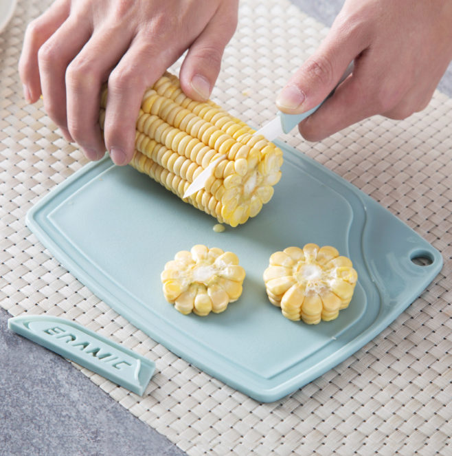T Ceramic fruit knife, peeler, cutting board, three-piece set for household kitchen, ceramic knife, peeler, knife Specification image