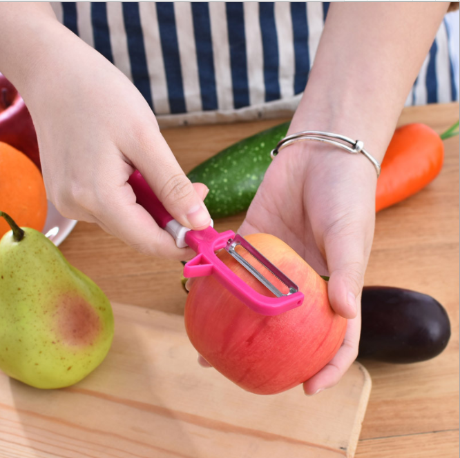 Fruit and apple peeler, peeler, melon and fruit knife, multi-functional peeler, potato shreds knife, kitchen small tools Specification image