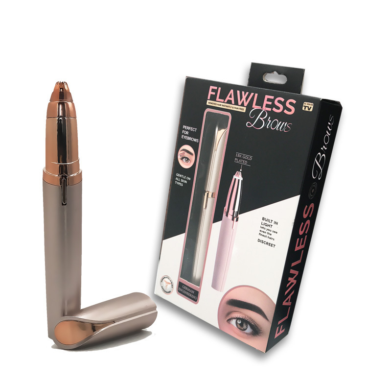 TV新品flawless brows口红剃毛器脱毛器修眉刀电动修眉笔厂家直销