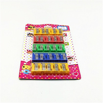Card 25pc candy color Pencil sharpener Mini pencil Sharpener Pencil sharpener Manual pencil sharpener for primary school students