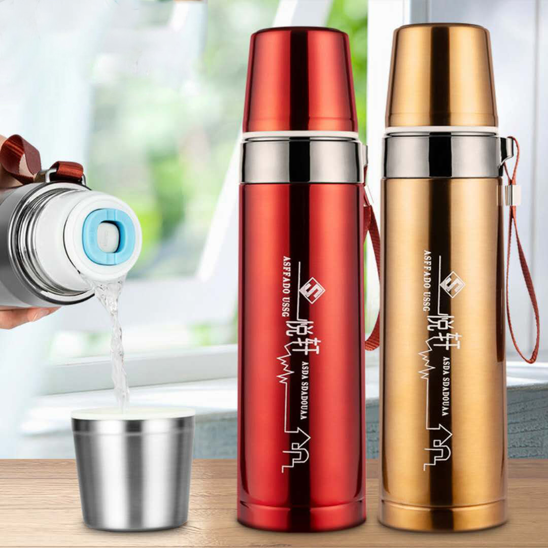 Wholesale large-capacity 304 stainless steel insulated cups, vacuum bullet-head water cups, outdoor sports water bottles and insulated flasks Application Scenario