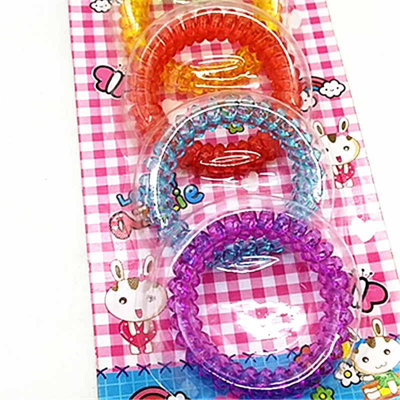 5pc color coil telephone line, thickened Korean-style hair tie, seamless hair tie for adults Specification image