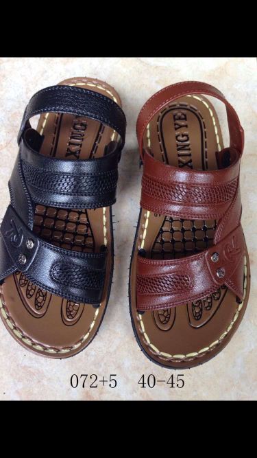 Spot men's sandals slippers set special imitation leather sandals