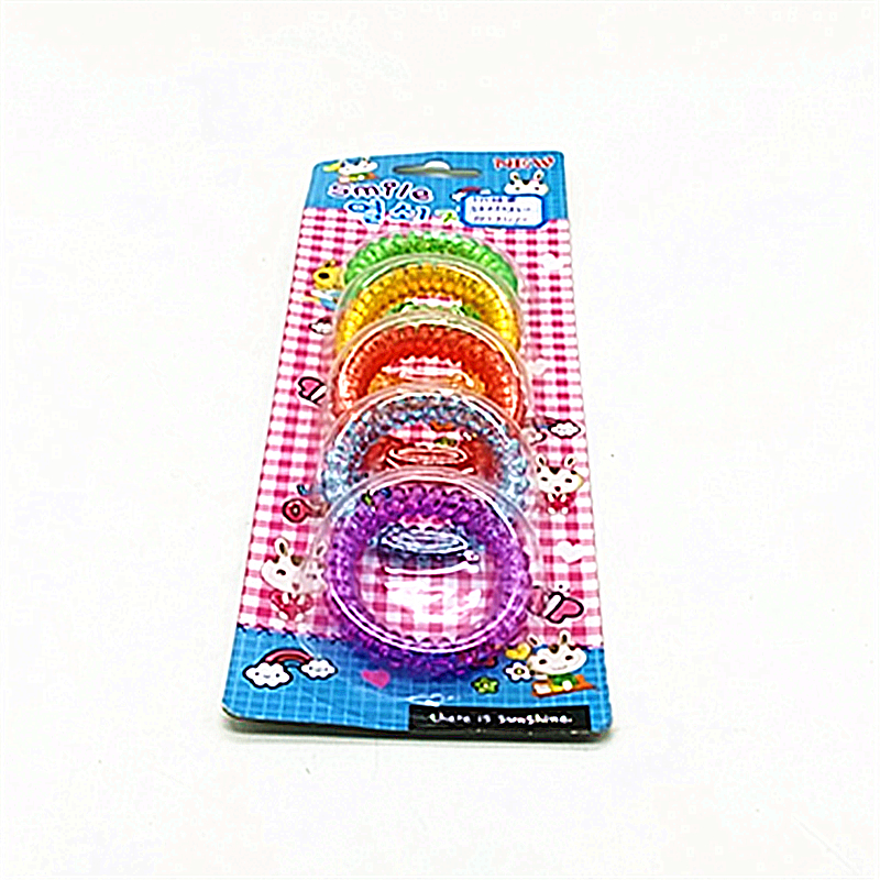 5pc color coil telephone line, thickened Korean-style hair tie, seamless hair tie for adults