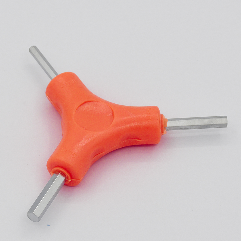 Y-type three-pronged three-head 4-5-6mm Allen square wrench, a three-purpose maintenance tool for bicycles and electric bikes details Picture