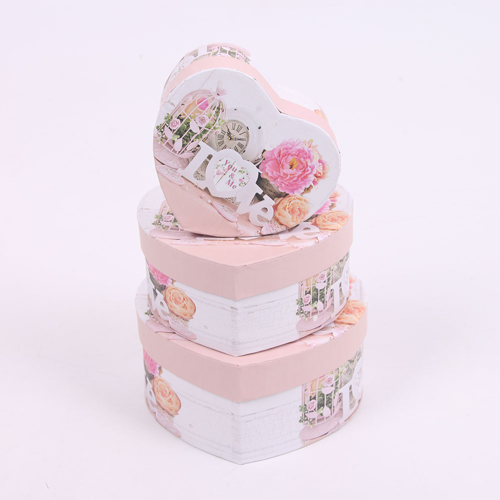 Customized wholesale of Valentine's Day heart-shaped gift boxes, chocolate packaging paper boxes, heartwarming wedding candies and snack packaging boxes Specification image