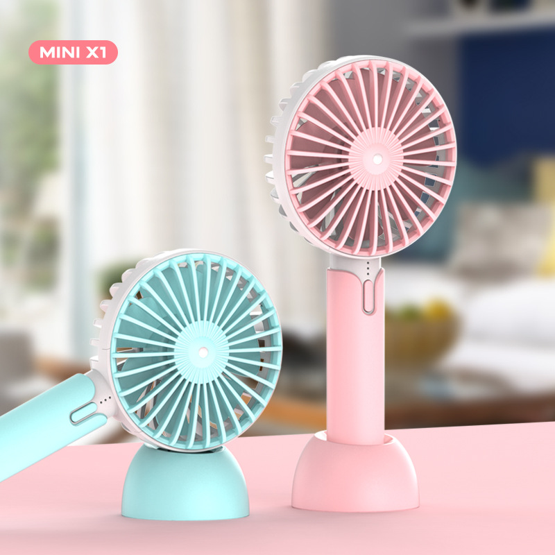 2019 New Office Mini usb fan Handheld folding Creative Chiller fan Handheld portable fan details Picture