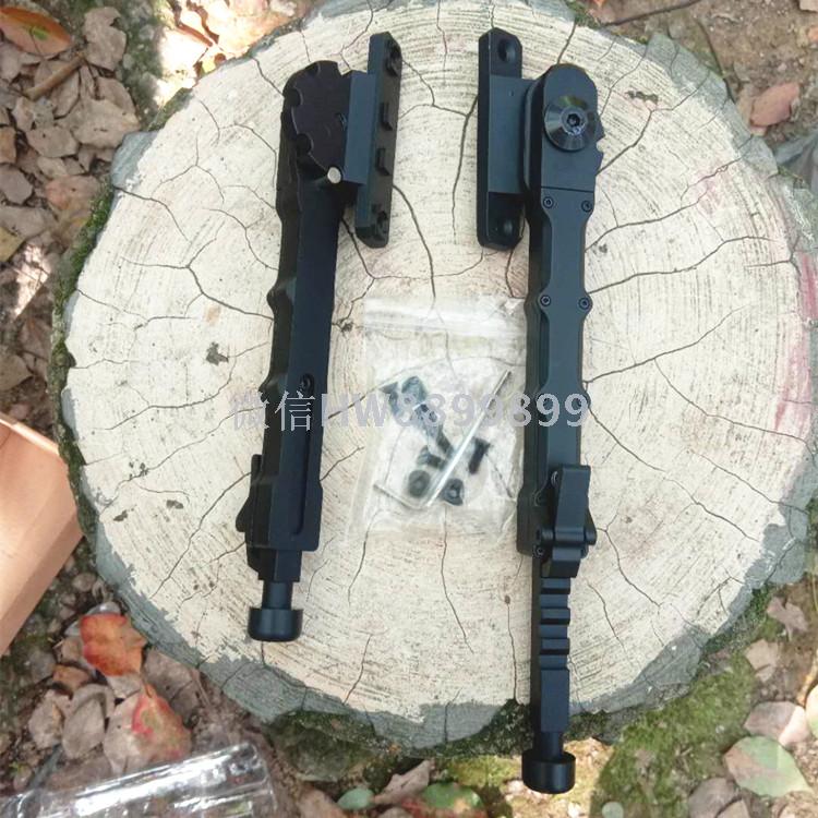 金属战术脚架可折叠可升缩 分开竹节脚架产品图