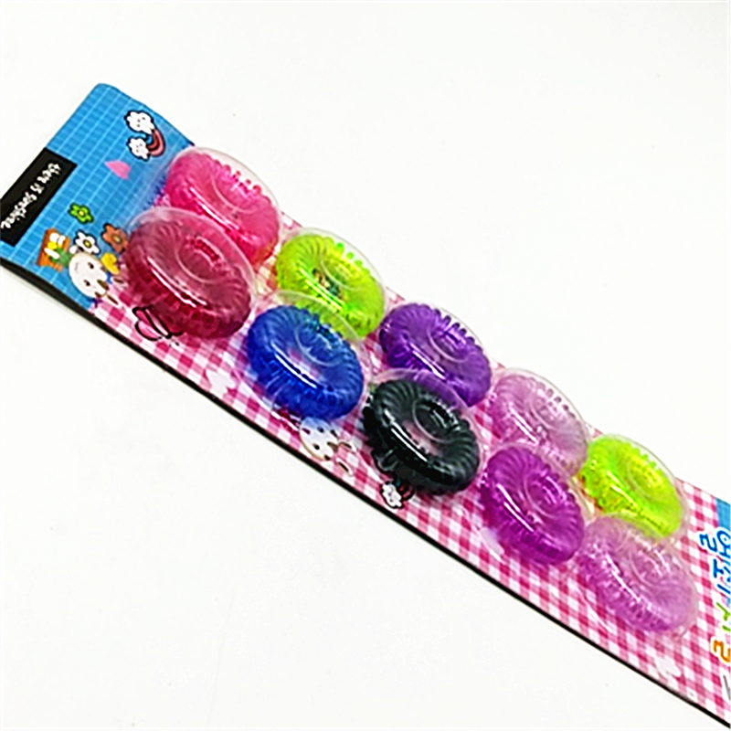 10pc color coil telephone line, thickened Korean-style hair tie, seamless hair tie for adults details Picture