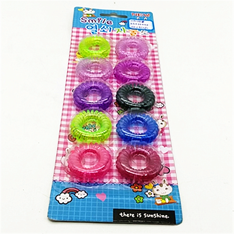10pc color coil telephone line, thickened Korean-style hair tie, seamless hair tie for adults