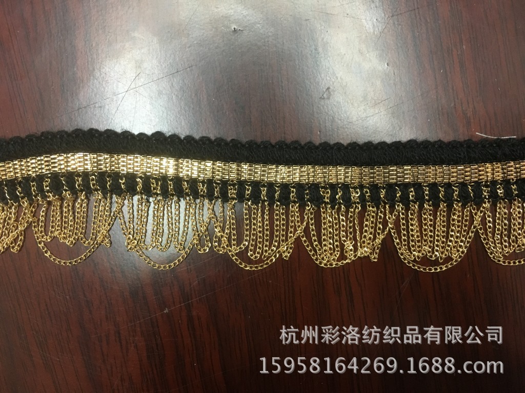 Factory Direct Supply 4 Cm Wavy Curve Gold Chain Chain Chain Must Mesh Fabric Chain details Picture