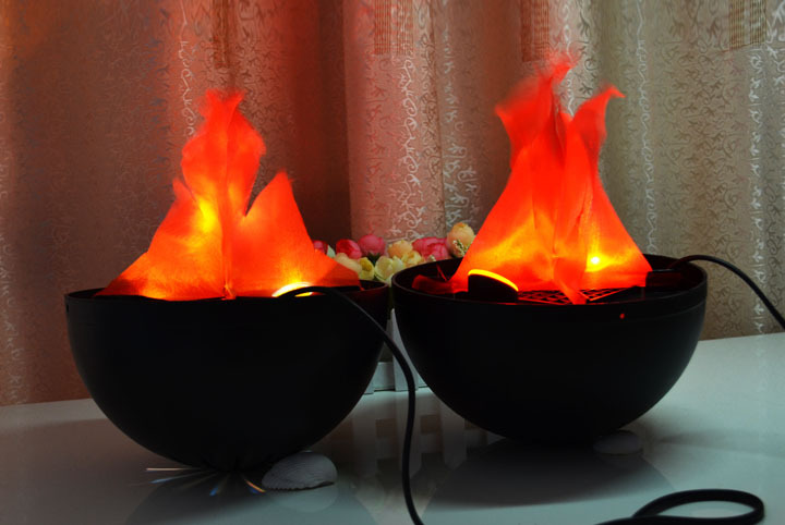Electronic Brazier Large and Medium-sized Brazier Bar Halloween Decorative lights flame lights bonfire party chandeliers