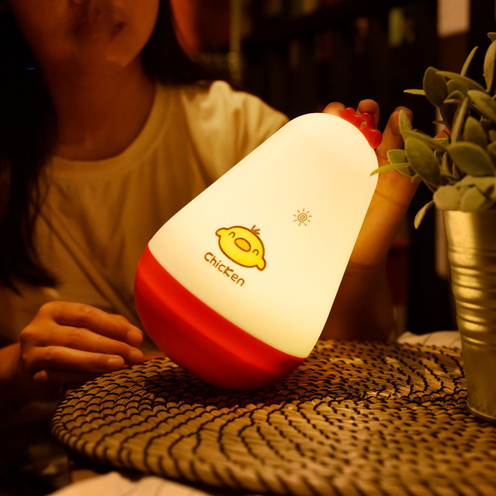Cuckoo chicken tumbler eye protection lamp charging small night light bizarre birthday gift lamp