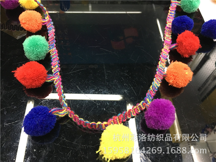 Manufacturers Direct Spot Supply 3 Cm Color Cashmere Big Wool Lace Clothing Accessories