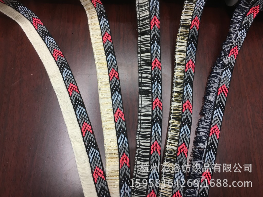 Supply 3 Cm Arrowhead Webbing Cotton Streaks Flow Su Ethnic Lace Accessories Specification drawing