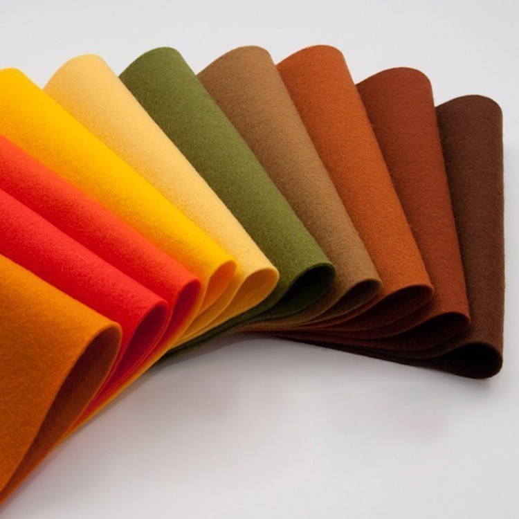 Supply red green felt color chemical fiber felt cloth chemical fiber felt complete color details Picture