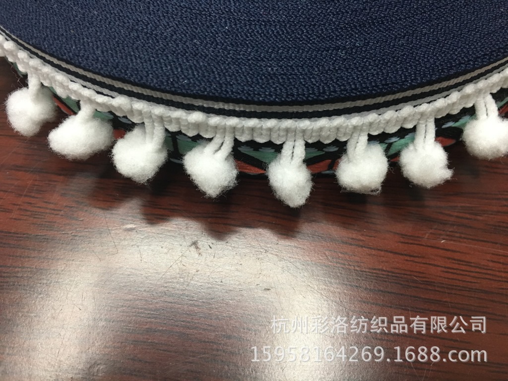 Manufacturers Direct Supply 1Cm Right Triangle Conventional Hairball Lace 34 Color Stock Supply details Picture