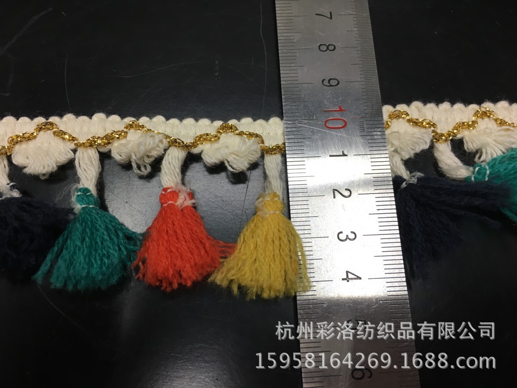 Manufacturers Direct Supply Of Three Flowers Fringe Fringe Broom Lace Fringe Lace Clothing Accessories Specification drawing
