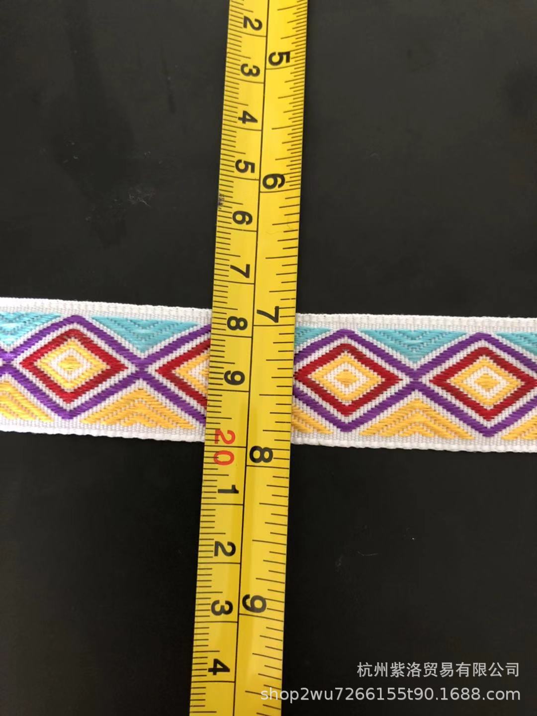 Manufacturers Direct Spot Diamond-Shaped Multi-Color Lace Ribbon Clothing Accessories Application Scenario