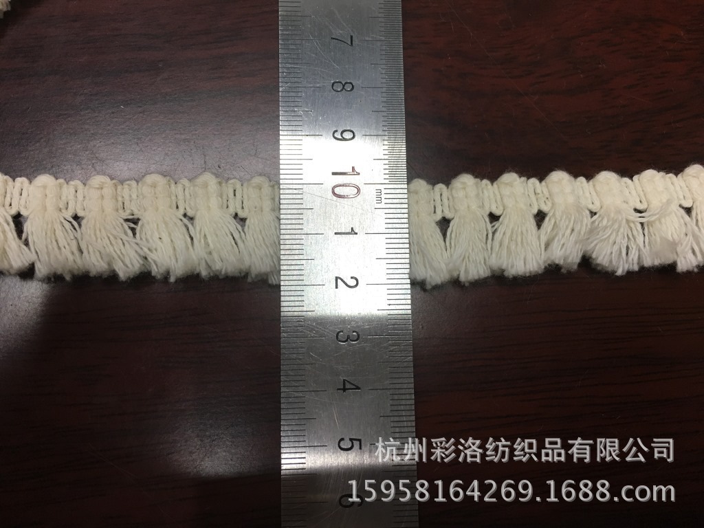 Factory Direct Sales Spot Supply Flower Type This White Cotton Lace Cotton Fringe 2 Cm Small Rib details Picture