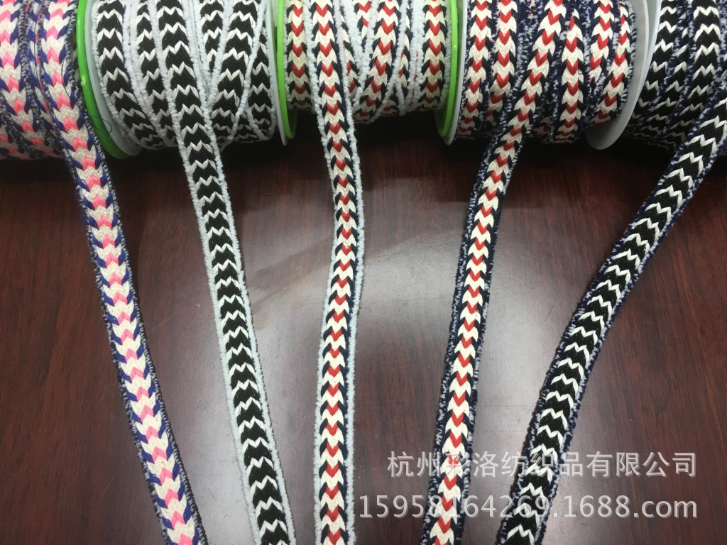 Factory Direct Spot Supply 2 Cm W Type Woven Twist Colorful Small Fragrance With Velvet Lace