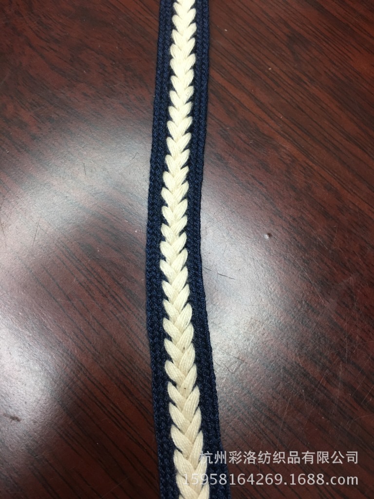 Supply New 1.5 Cm Cotton Braid Diy South Korean Webbing Small Fragrant Wind Clothing Headwear Accessories Lace Specification drawing