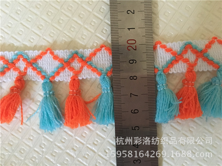 Factory Direct Spot 5 Cm Cross Two Color Broom Color Lace Clothing Accessories Specification drawing