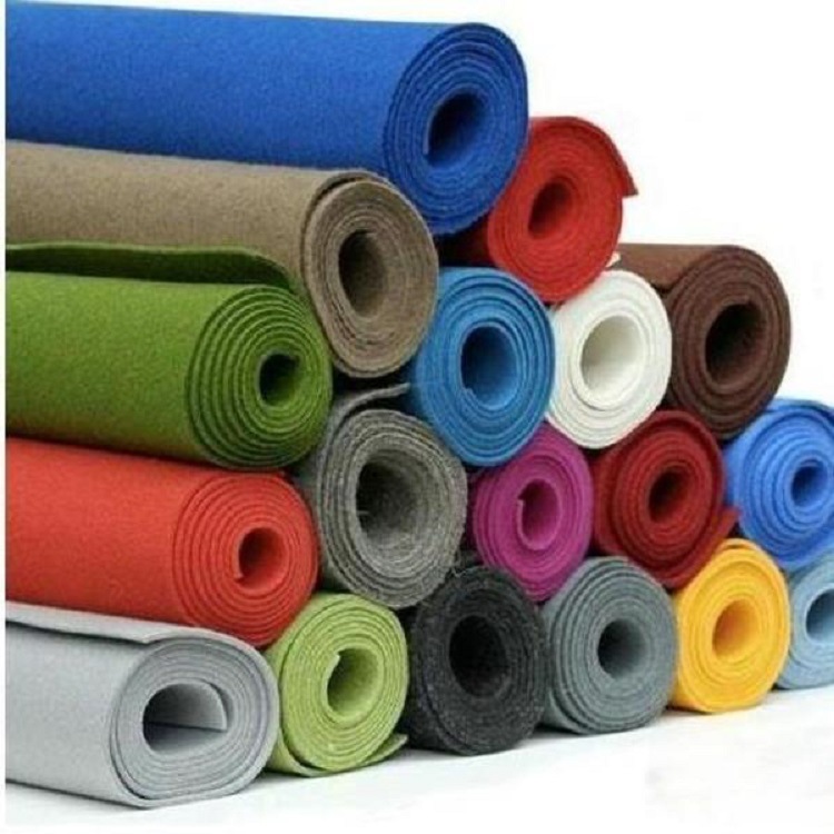 Supply red green felt color chemical fiber felt cloth chemical fiber felt complete color Specification drawing