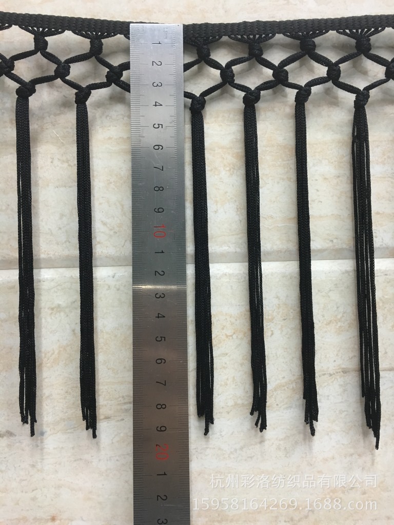 Diy Stage Costume Latin Dance Fringe Skirt Lace Rayon Knotted Row With 19Cm Polyester details Picture