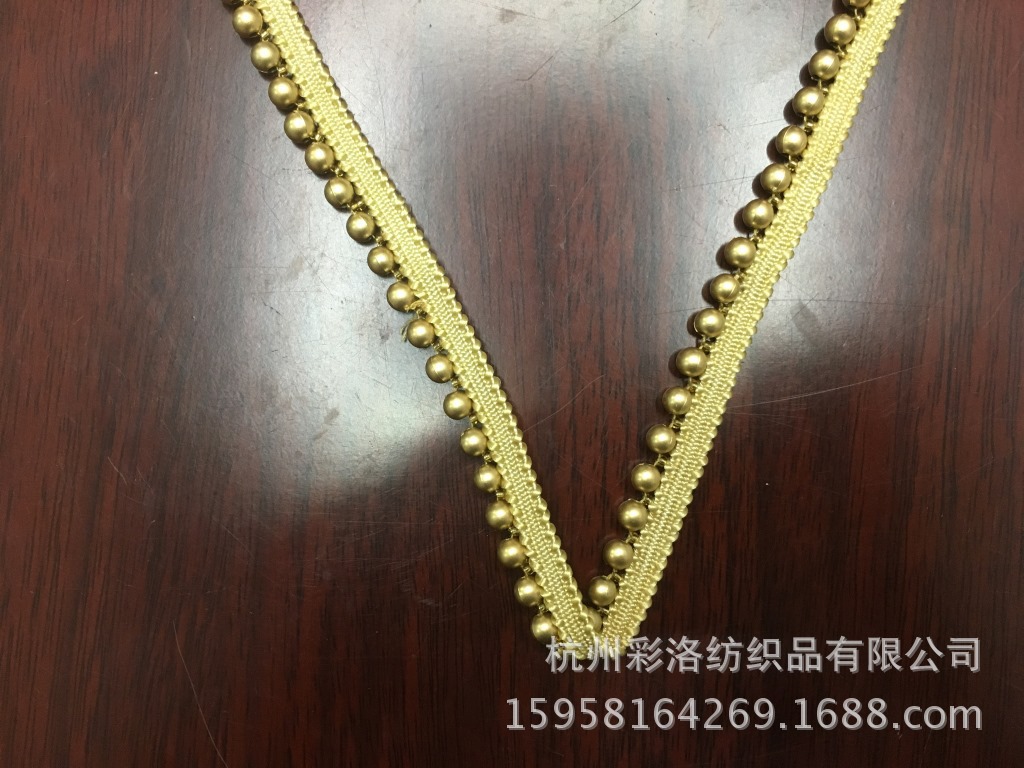 Manufacturers Direct Supply Diy Handmade 1 Cm Lace Lace 6 Centimetre Gold Bubble Bead Mesh Nail Bead Edge Specification drawing