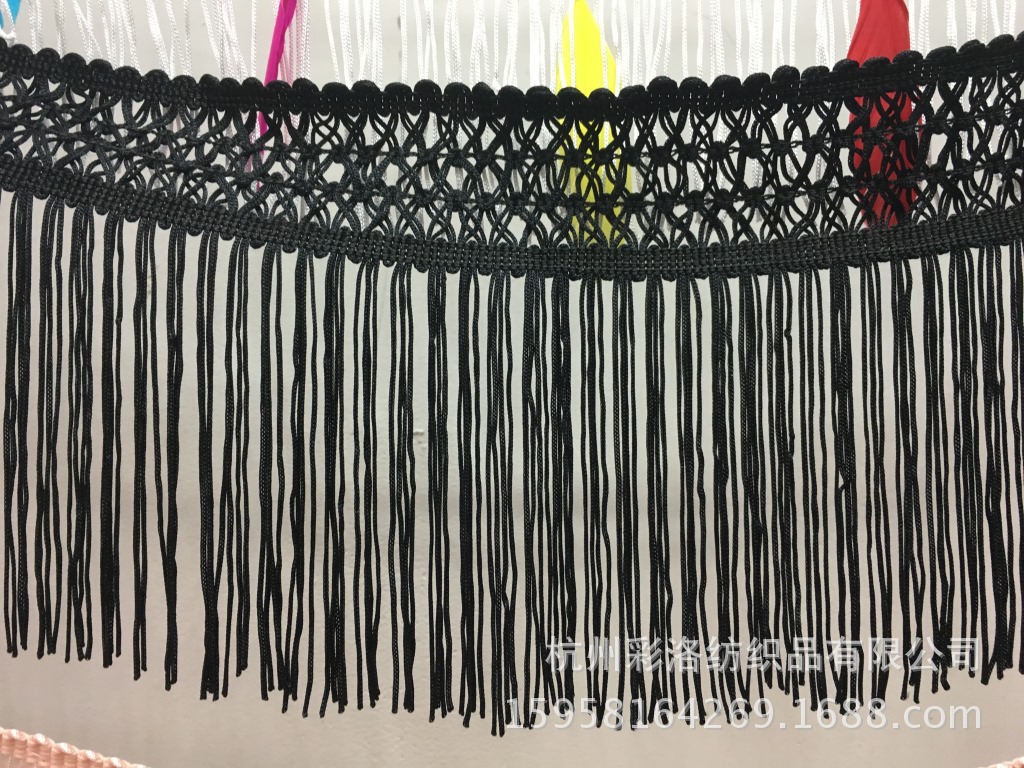 Diy Stage Clothing Accessories Latin Dance Fringe Skirt Lace Rayon Row Mesh Row 15Cm