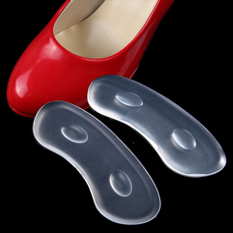 PU透明水晶防痛后跟贴 硅胶粘性隐形后跟帖 调节鞋码脚跟贴
