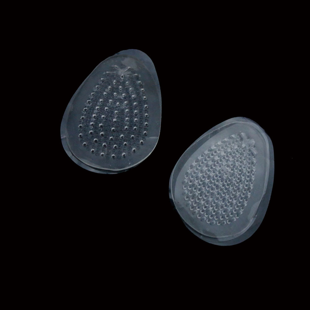GEL invisible half-size heel pad for high heels, transparent heel pad for women, perforated breathable back foot pad, TPR heel pad Specification image