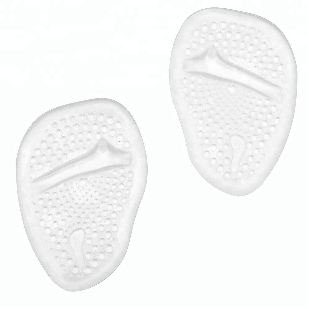 Gel transparent massage forefoot pad, invisible adhesive half-size pad, adjustable shoe size half-size pad, silicone comfortable half-size pad Application Scenario