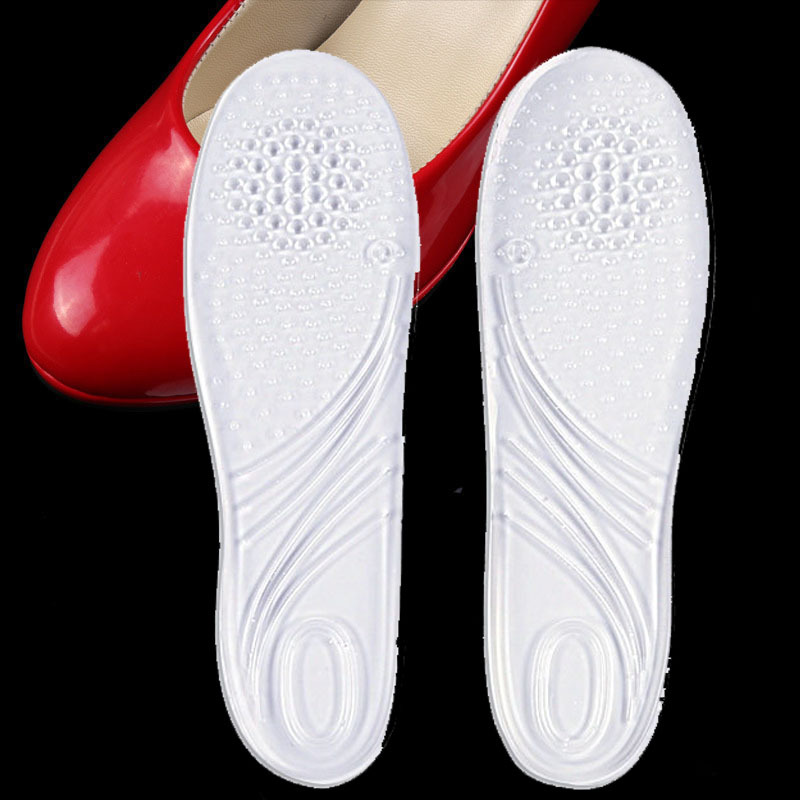 GEL silicone transparent X-leg orthopetic seven-inch insoles, invisible correction insoles for V-shaped legs, and cooling insoles for women's high heels