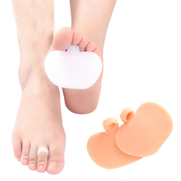 Silicone rubber forefoot pads, thickened sandals, high heel pads, foot guards, women's half-size palm pads, forefoot pads, half pads details Picture