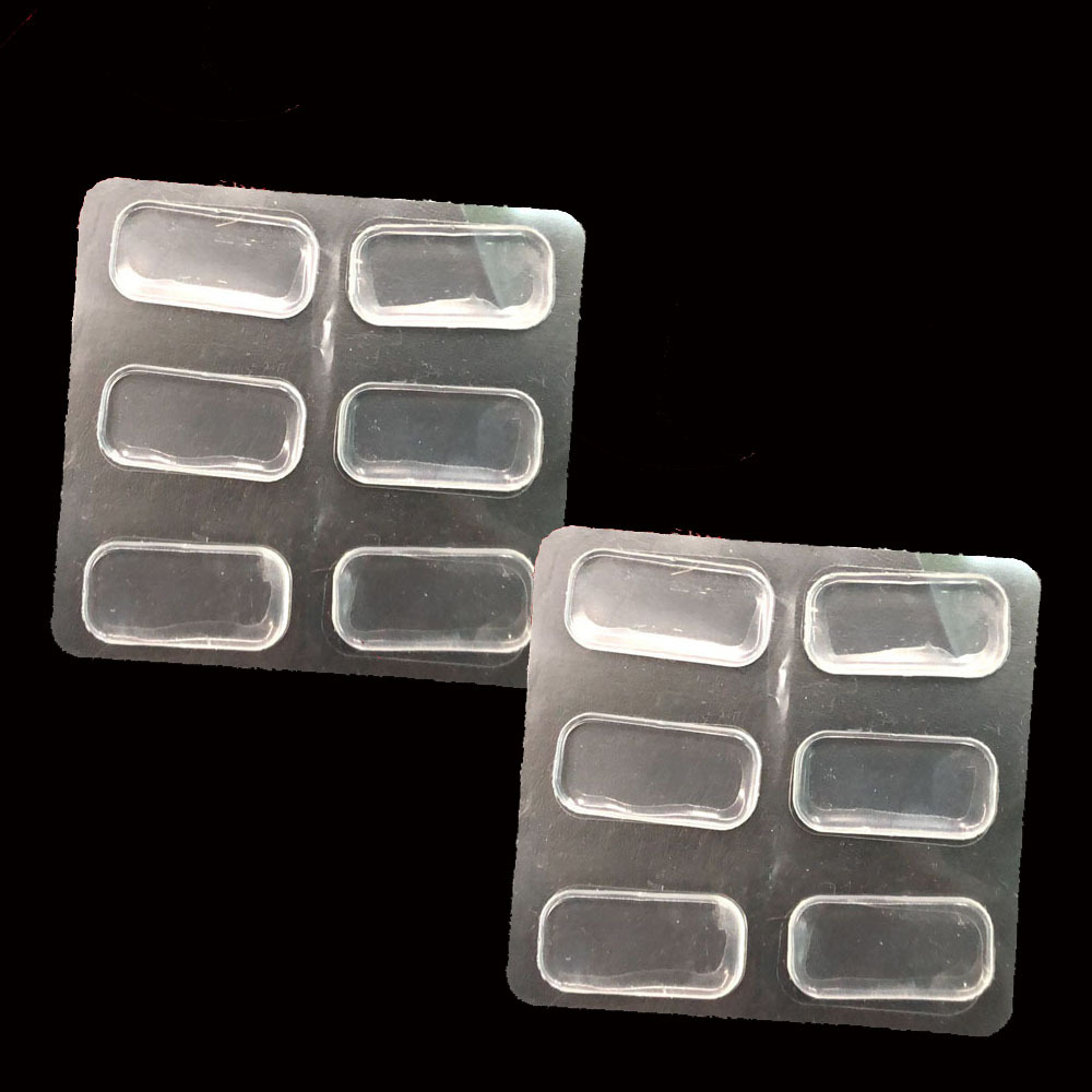 PU small square transparent random stickers, invisible anti-pain heel stickers, high-heel anti-friction stickers, waterproof bubble stickers details Picture