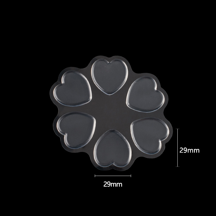 PU透明爱心随意贴 隐形防磨后跟贴 软gel防痛如意脚贴产品图