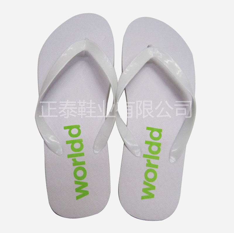 Customized advertising and promotional gifts based on samples: White herringbone slippers with patterns are available. We can also customize beach herringbone slippers