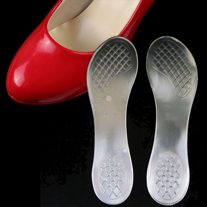 Mesh GEL seven-minute pads for foot massage heels cushion pain and non-slip women's shoes inner pads