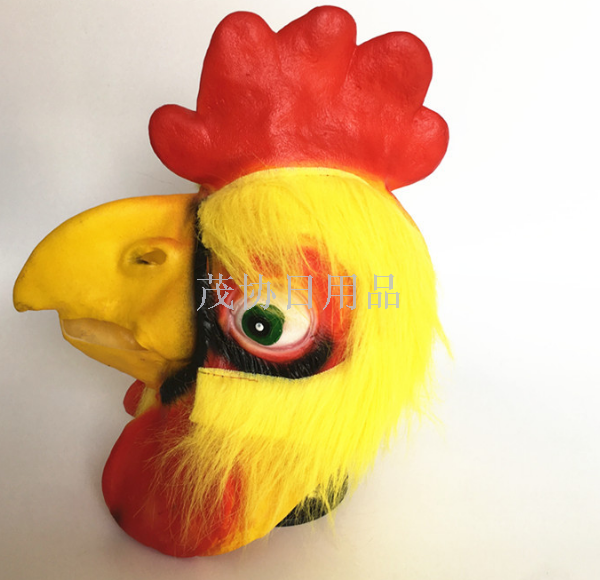 带毛大公鸡细节图