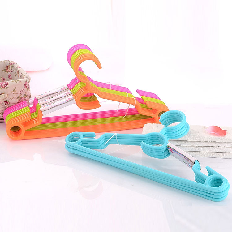 家用成人晾衣架衣柜衣撑塑料挂钩防滑塑料衣服架