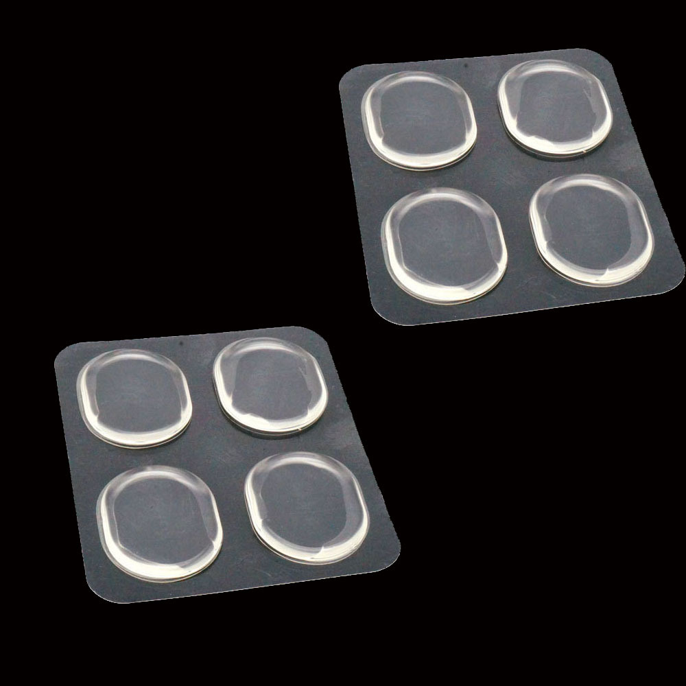PU transparent 4-piece anti-wear patch, sticky invisible heel anti-wear patch, soft silicone waterproof foam, can be applied freely Specification image