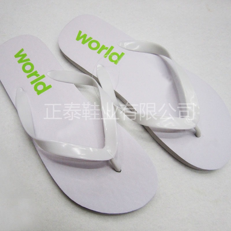 Customized advertising and promotional gifts based on samples: White herringbone slippers with patterns are available. We can also customize beach herringbone slippers details Picture