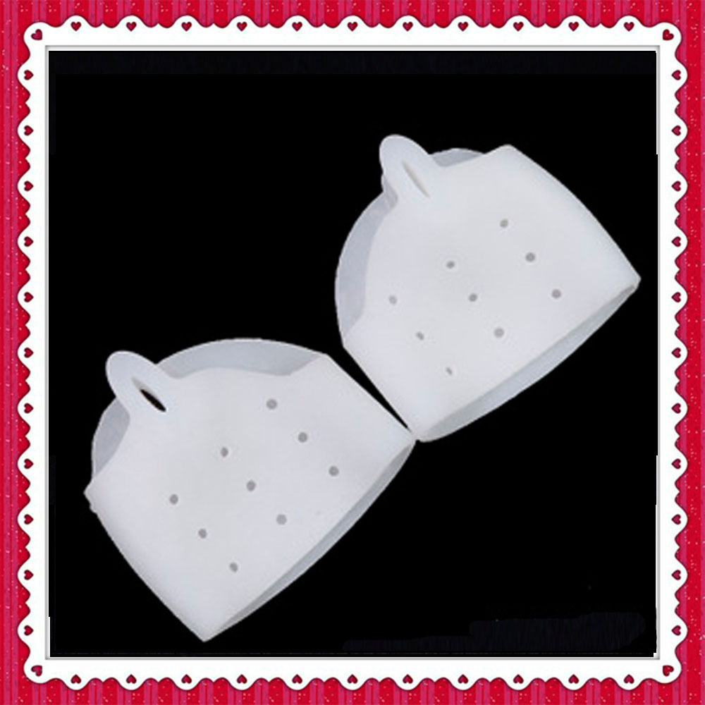 Silicone half-size forefoot pad for hallux valgus care toe divider, daily-use breathable sock type hallux valgus forefoot care pad Specification image