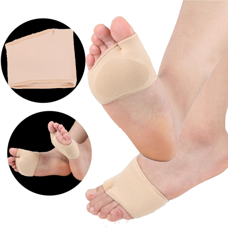 Soft silicone rubber for hallux valgus care, pain relief, forefoot brace for bunion, protection and correction, sock brace, anti-callus half pad