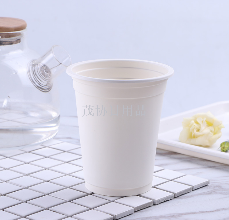 350ml disposable eco-friendly cup completely degradable corn starch water cup Drink cup high temperature resistant