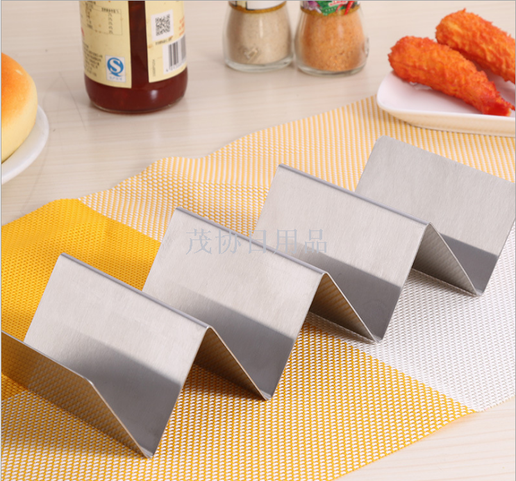 Mexican pancake Stand, 304 material, Taco Holder Stand, stainless steel material, only for foreign trade sales only details Picture