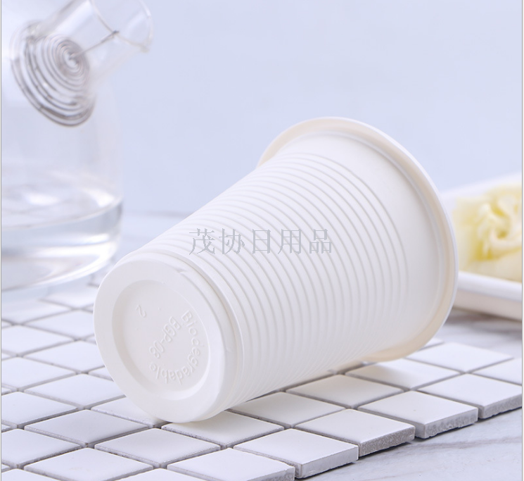 Rice starch biodegradable water cup, high temperature resistant PP plastic beverage